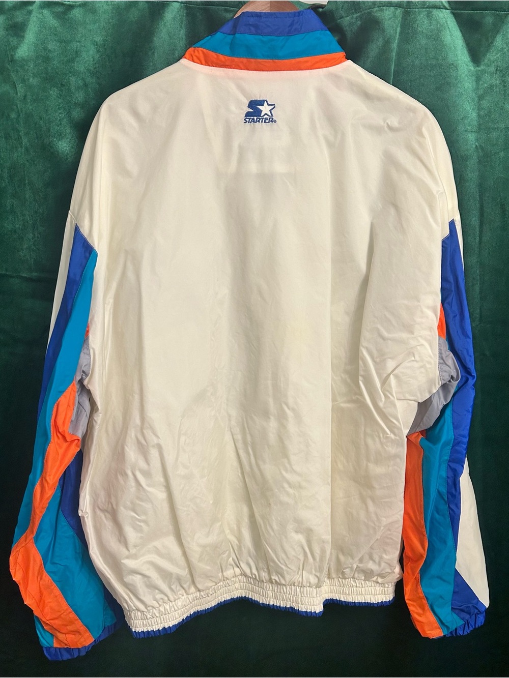 STARTER rare NBA Allstar 1994 Cream Windbreaker with Blue and Orange Accents - Picture 5 of 5